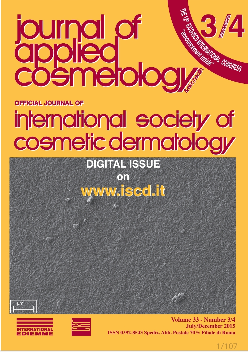 					View Vol. 33 No. 3/4 (2015): Journal of Applied Cosmetology
				